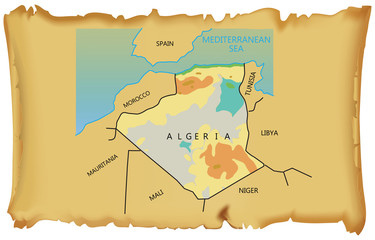 Map of Algeria