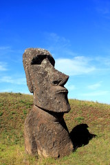 Moai at Quarry, Easter Island, Chile