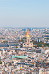 Les invalides - Aerial view of Paris.