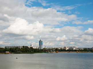 Obraz premium Kharkov river in Kharkov city