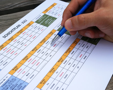 Schichtplan