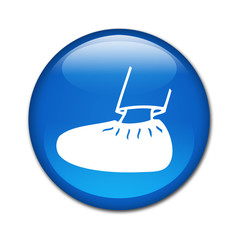 Boton brillante simbolo cubrir calzado