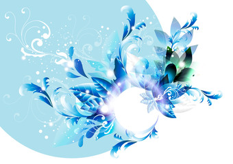 Fototapeta na wymiar Abstract flowers vector illustration