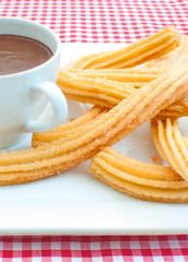 Churros with chocolate