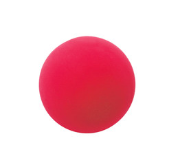 red sport ball isolated on white