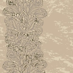 Floral design border in renaissance style