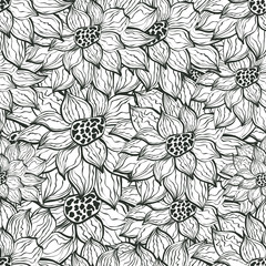 Flower seamless pattern