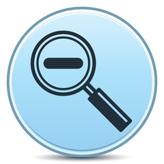 Vector Decreasing Magnification Minus Sign Matte Button. EPS10.