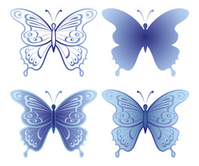 Obraz na płótnie Canvas Butterfly, set