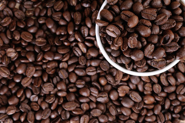Coffee beans background