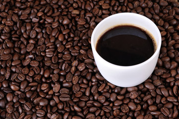 Coffee beans background