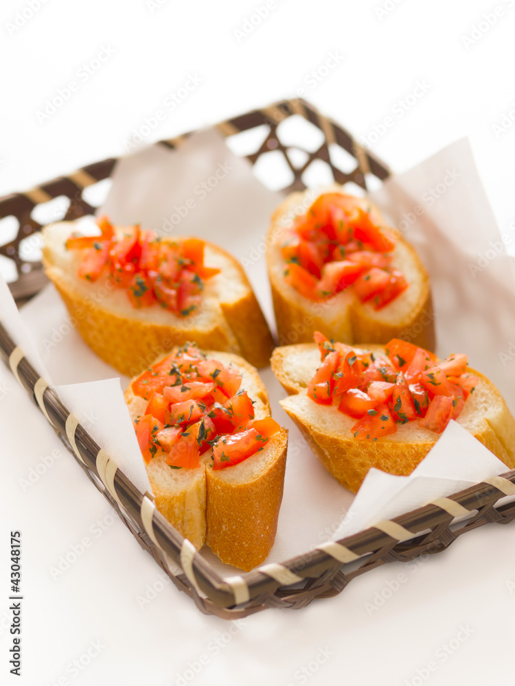 Poster bruschetta bread