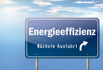 Obraz premium Autobahnschild 