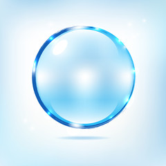 Blue Water Splash Ball