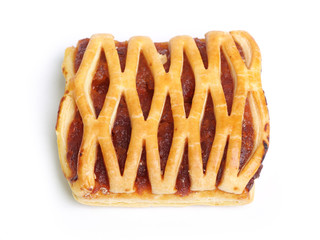 Fruit pie isolated
