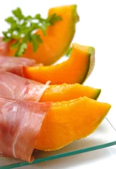Raamstickers Prosciutto e melone - Ham and melon © Marzia Giacobbe