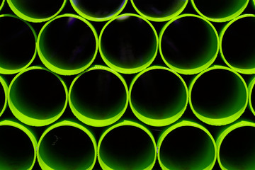 bunte Plastikrohre