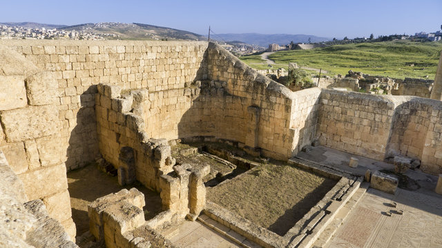 Ruins of the Greco-Roman city of Jerash, Jordan.