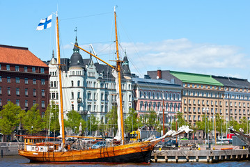 Helsinki aan het water.