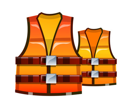 orange life vests safety equipment clip art preview
