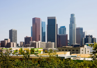 Fototapeta premium Skyscrapers in downtown Los Angeles