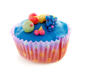 cupcake with marzipan decoration