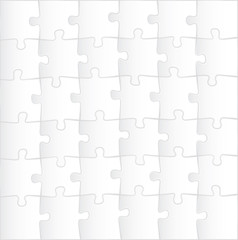 blank puzzle template background - illustration