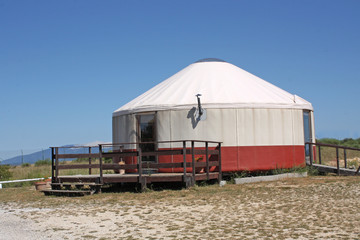 Camping dans la yourte