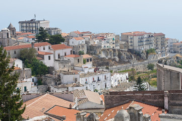 Panoramic view of Monte Sant'Angelo. Puglia. Italy.