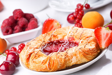 breakfast with pastry