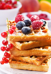 stack of waffles