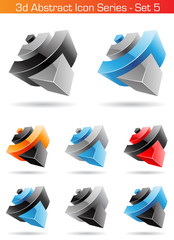 3d Abstract Icon Series - Set 5