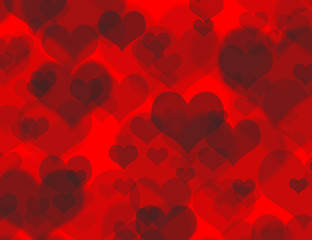 beautiful heart boheh background