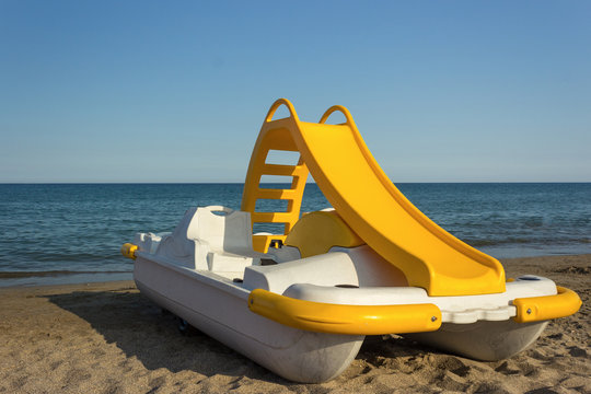 Yellow Pedal Boat