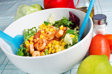 Insalata con gamberi
