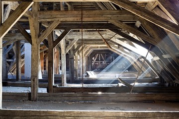 old attic of a house, hidden secrets
