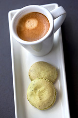Café, macaron, moka, gâteau, collation, brunch, sucre