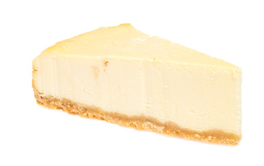 Cheesecake isolated on white background