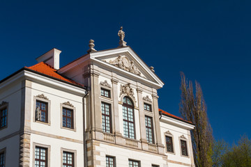 Fototapeta na wymiar Museum of Frederick Chopin. Baroque palace in Warsaw.. Famous Du