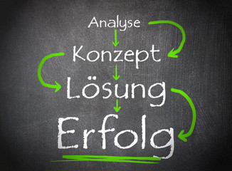 Analyse und Konzepterstellung  führt zur Lösung und zum Erfolg