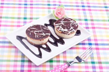 chocolate cheesecake