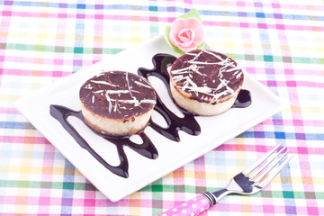 chocolate cheesecake