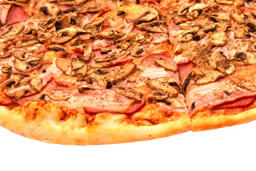 pizza isolated on white background