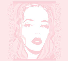 Abstract Beautiful Woman poster