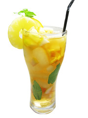 punch cocktail drink with fruit