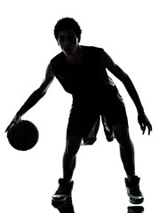 Fototapeta premium basketball player silhouette
