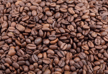 Coffee beans background