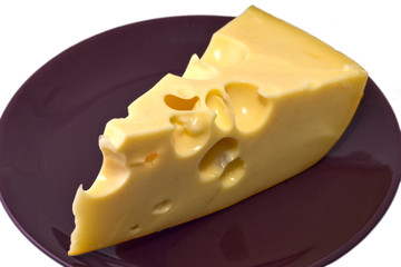 cheese on a plate