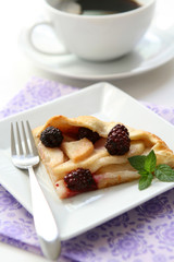 Apple Blackberry Tart