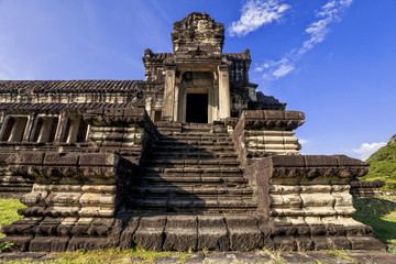 Ancient buddhist khmer temple in Angkor Wat complex